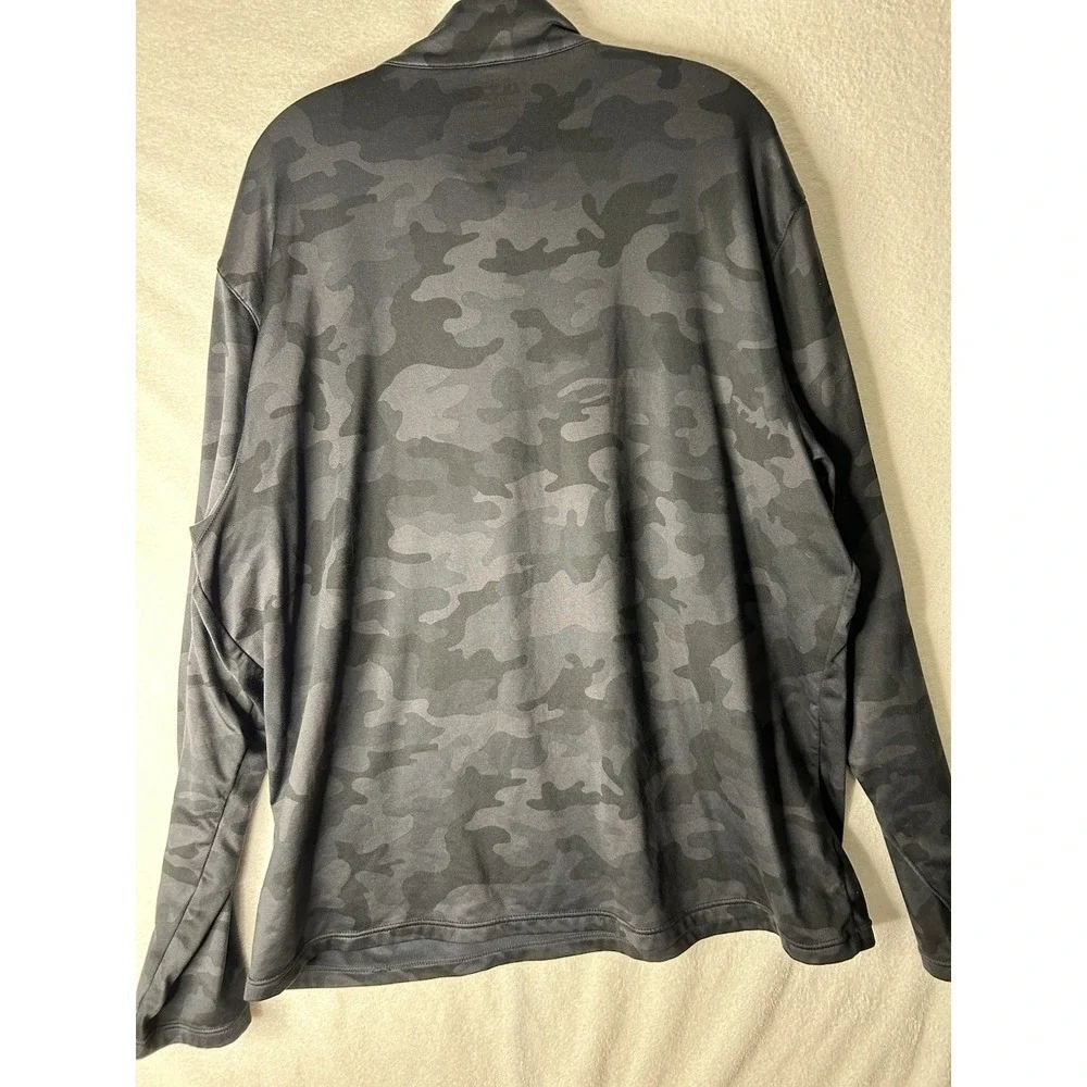 Under Armour Men's Black Camo Zip Up Pullover Hoodie 2XL
